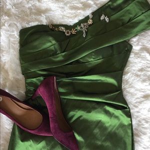 Kay Unger One Shoulder Dress